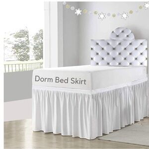 Dorm bed skirt